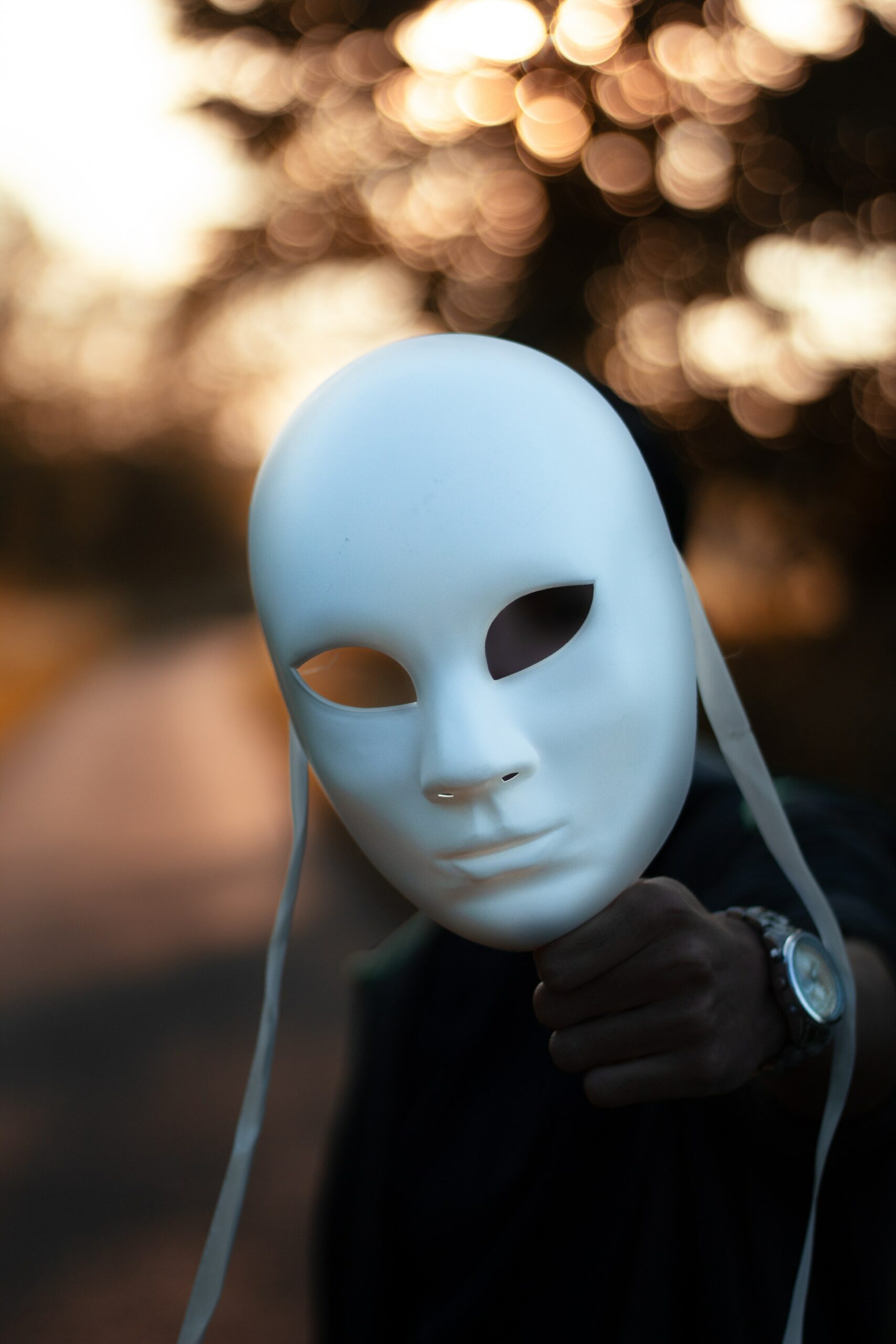 white face mask