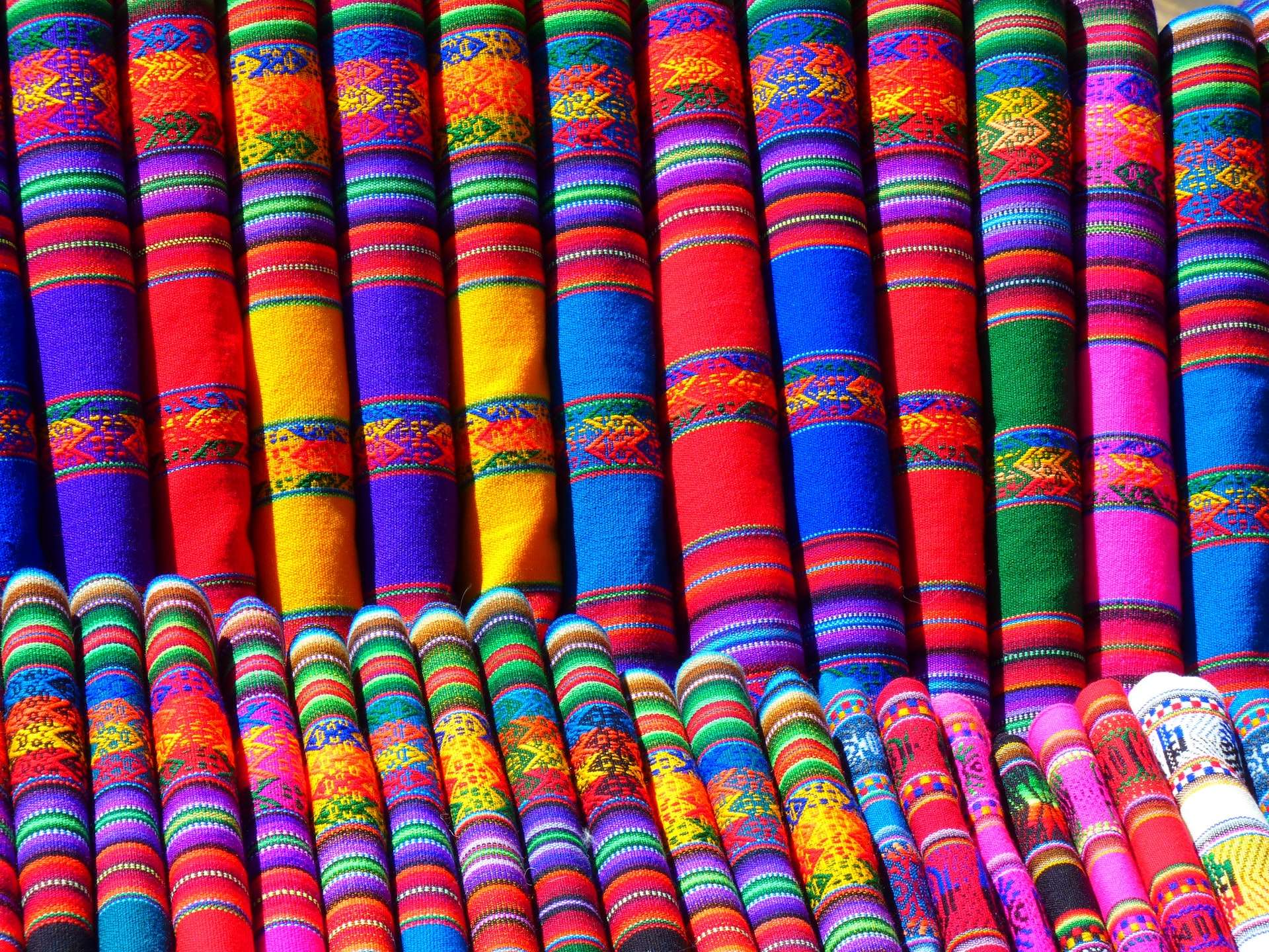 Colorful indian textile