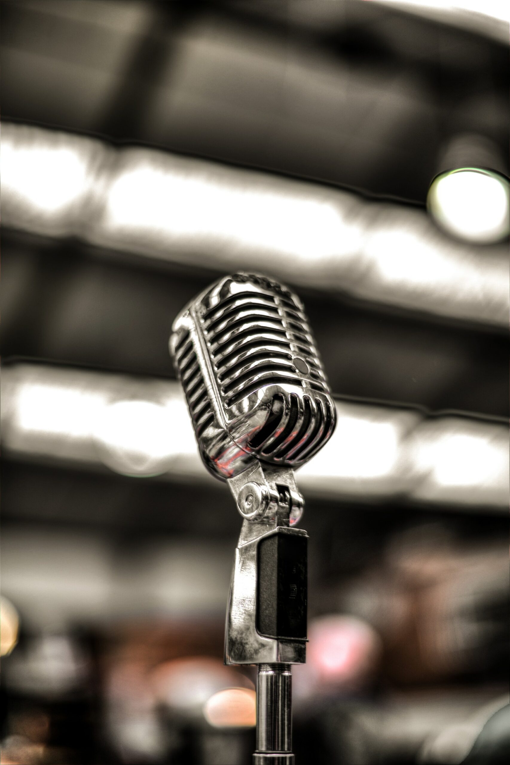 old fashioned microphone